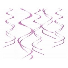 Colgantes espirales rosa 5 uds de 60 cm 5902230000000 SD20 081