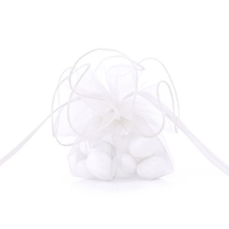 Bolsa de organza blanco para detalles unidad 26 cm 5901157416599 WRG6 008