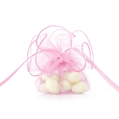 Bolsa de organza rosa para detalles unidad 26 cm 5901157452313 WRG6 081