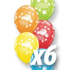 Globo mejorate pronto qualatex 6 uds para enfermos 30 cm 671444270771 27077 6