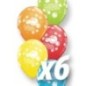 Globo mejorate pronto qualatex 6 uds para enfermos 30 cm
