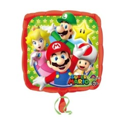Globo super mario bros 45 cm para helio o aire 26635320085 3200801