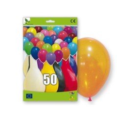 Globos colores surtidos 50 uds R14 28 x 36 cm 8429412104298 14GC5