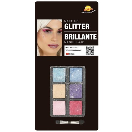 kit sombra de ojos con glitter 6 colores y pincel 8434077157190 15719