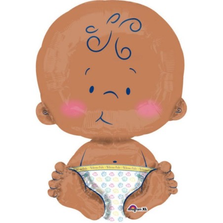 Globo bebe morenito Baby shower 61 cm 26635352017 3520101