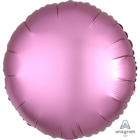 Globo satin flamingo redondo 45 cm helio o aire 18" 26635368216 3682101