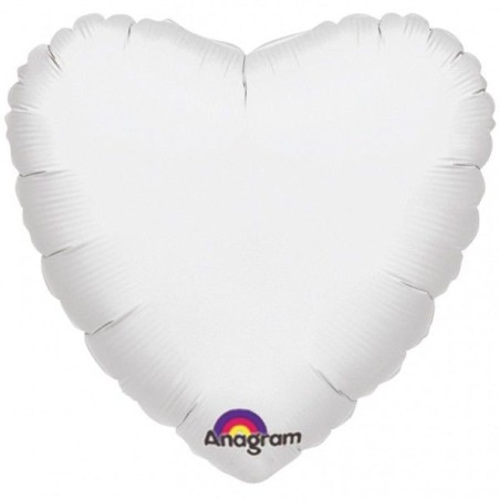 Globo corazon blanco foil helio 18 45 cm 26635105958 1059501