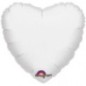 Globo corazon blanco foil helio 18 45 cm