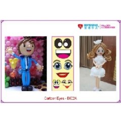 Pegatinas caras para globos B602A