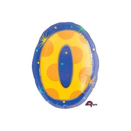 Globo numero 0 de 50 cm para helio o aire 26635357593 3575901