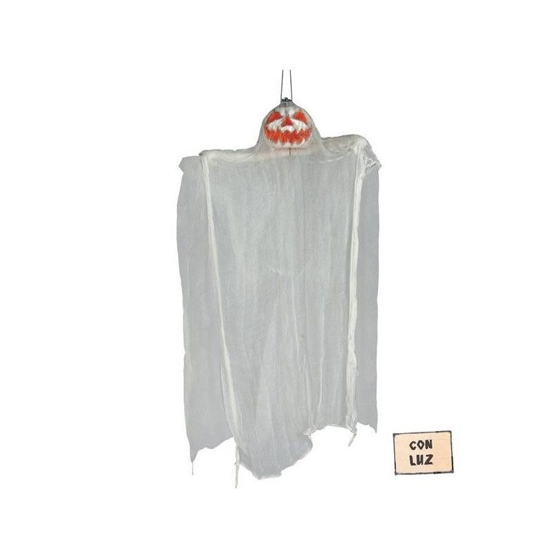 Calabaza con luz 105 cms colgante halloween