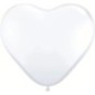 Globos blancos corazon latex 16  50 uds serpentex