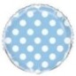 Globo azul lunares redondo 45 cm