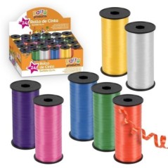 Rollo de cinta lazo para globos 73 mt varios colores unidad 8424345687795 68779