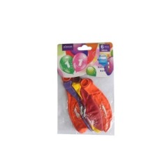 Globos numero 6 uds de 30 cm 12 8800884010513 401051