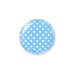 Globo redondo azul lunares blancos 45 cm 18 8435102302998 401577 AZUL