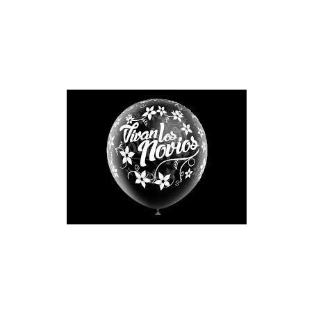Globos transparentes latex vivan los novios 8 uds 30 cm 8436540878281 105C0053*8