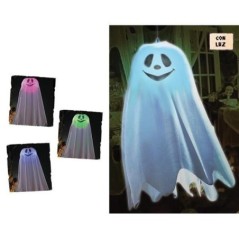 Fantasma con luz 60 cms colgante halloween 8434077197745 19774 GUIRCA