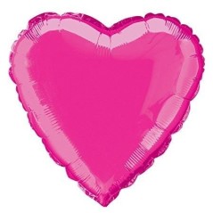 Globo de corazon fucsia barato de 45 cm 19 para helio o aire 11179529575 52957