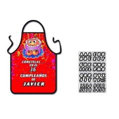 Delantal tarta tetas personalizable numeros 8435097834047 3404