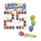 Cartel feliz cumpleaños 96x33  66x46 cm con globos