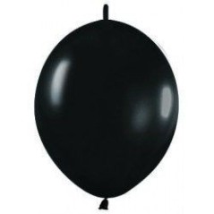 Globo Link O Loon 12 Negro Sempertex 25 uds 30 cm cadena 7703340841441 LOL 080