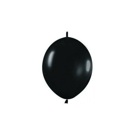 Globo Link O Loon 12 Negro Sempertex 25 uds 30 cm cadena 7703340841441 LOL 080