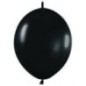 Globo Link-O-Loon 12 Negro Sempertex 25 uds 30 cm cadena