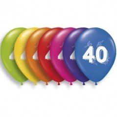 Globos numero 40 latex 10 unidades 8429412054401 5206 40