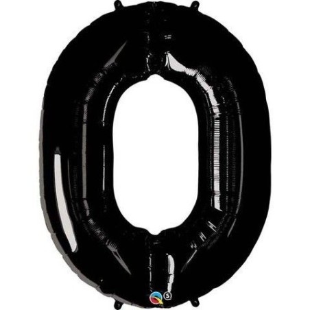 Globo helio numero negro 86 cm foil 5712735006879 36281