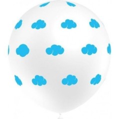 Globos blancos con nubes 8 unid 12 30 cm 8436540882325 105P2065*8