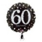 Globo 60 cumpleaños negro y oro 18 45 cm helio