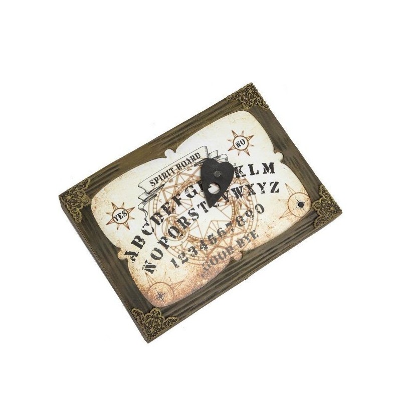 Cuadro de Ouija que se mueve puntero luz y sonido 31x22 cm