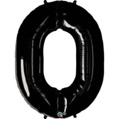 Globo helio numero negro 86 cm foil