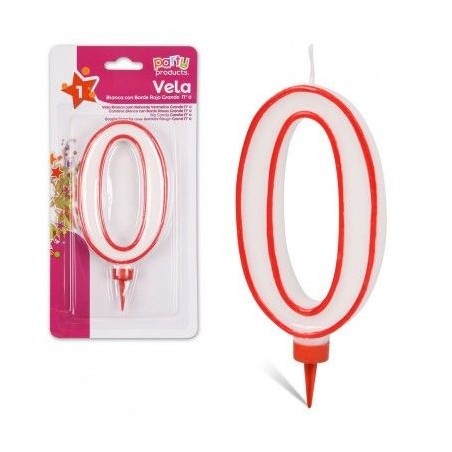 Vela numeros gigante 13 cm para tarta cumpleaños