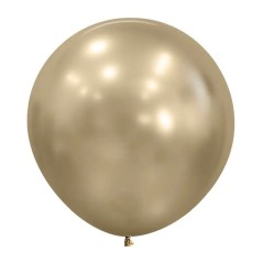Globo Silk dorado R24 Sempertex unidad-Tus Disfraces Baratos