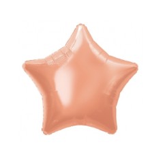 Globo estrella rosa dorado 20" helio o aire 50 cmEL Informal disfraces