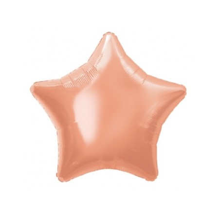 Globo estrella rosa dorado 20" helio o aire 50 cmEL Informal disfraces