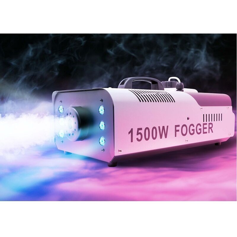 Maquina de humo con luz y mando 1500 w