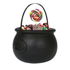 Caldero o olla de bruja para decoracion o recogecaramelos 8434077269664 26966 GUIRCA