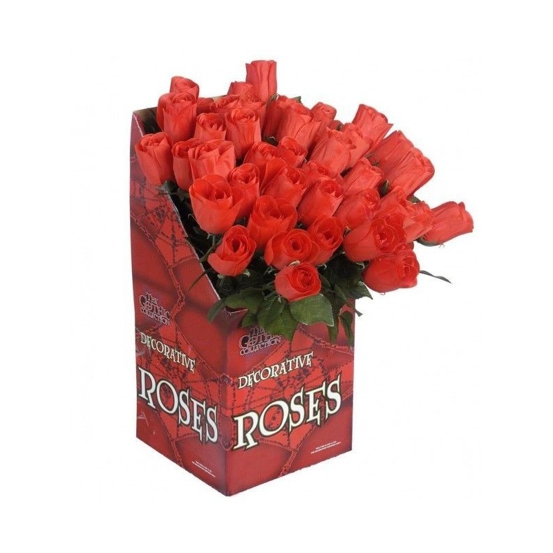 Rosa roja 44 cm unidad 8003558776504 7765F Tus disfraces baratos