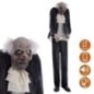 Figura mayordomo con luz y sonido de 95 cm halloween