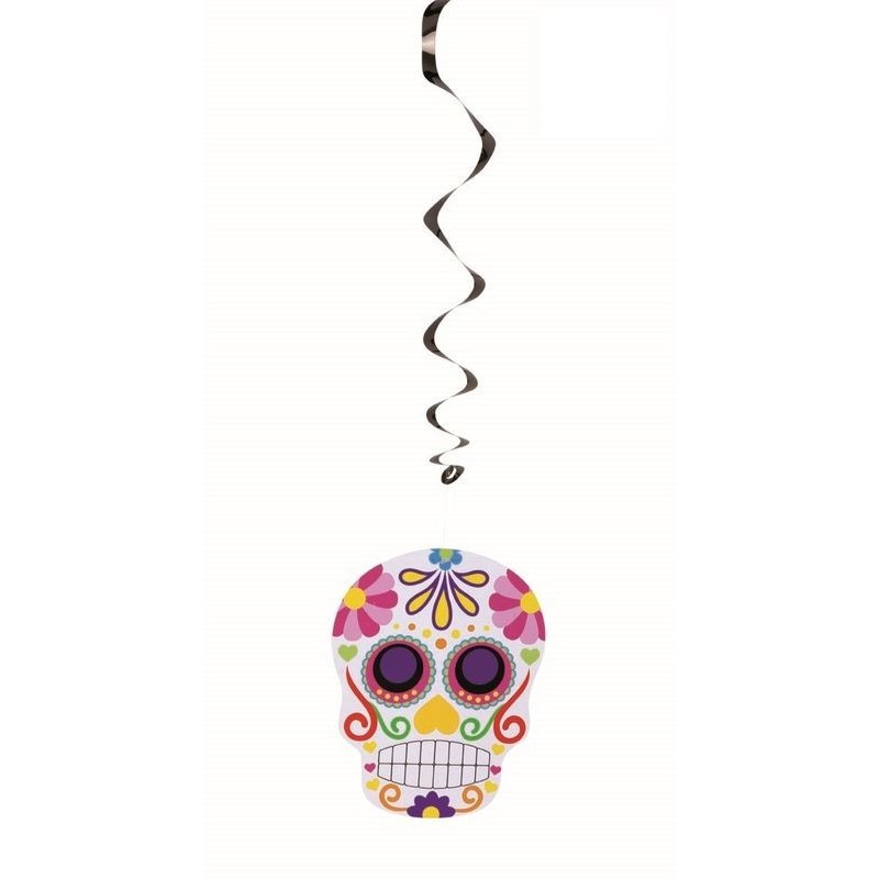 Decoracion calaveras mejicanas espirales de techo 8422971043640 S4364 RUBIES