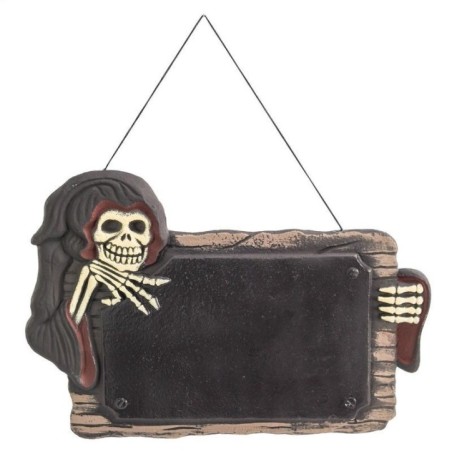 Pizarra calavera halloween para colgar 545 x 37x 3 cm