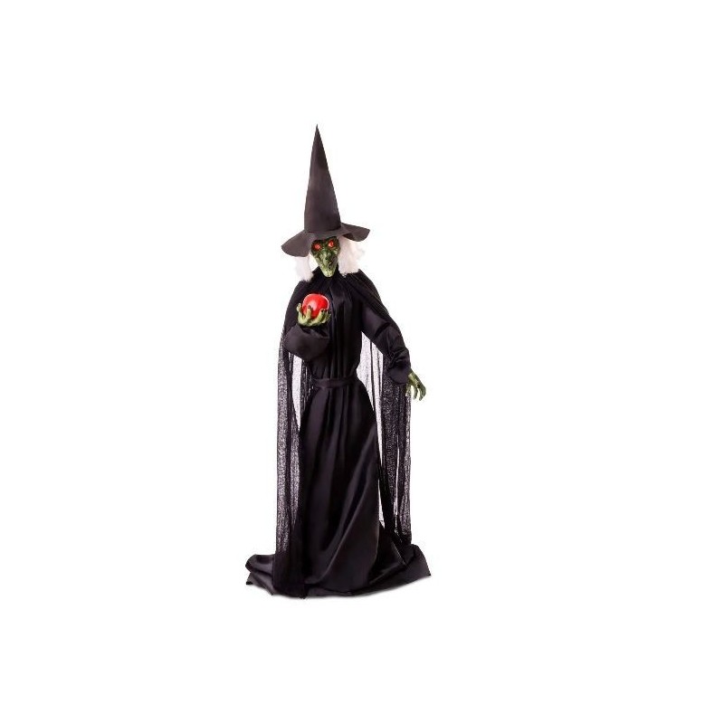 Figura bruja halloween con luz y Sonido 195 cm