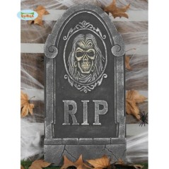 lapida rip con calavera 33x65 cms 26127 8434077261279