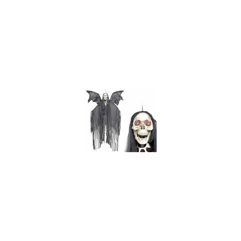 Figura esqueleto con alas de 165 cm para decoracion halloween