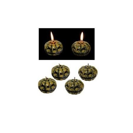 Velas calabazas terror 4 ud S7259