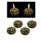 Velas calabazas terror 4 ud
