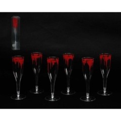 Copa sangre champagne halloween 32 x 65 cm unidad 16351 8422259163510